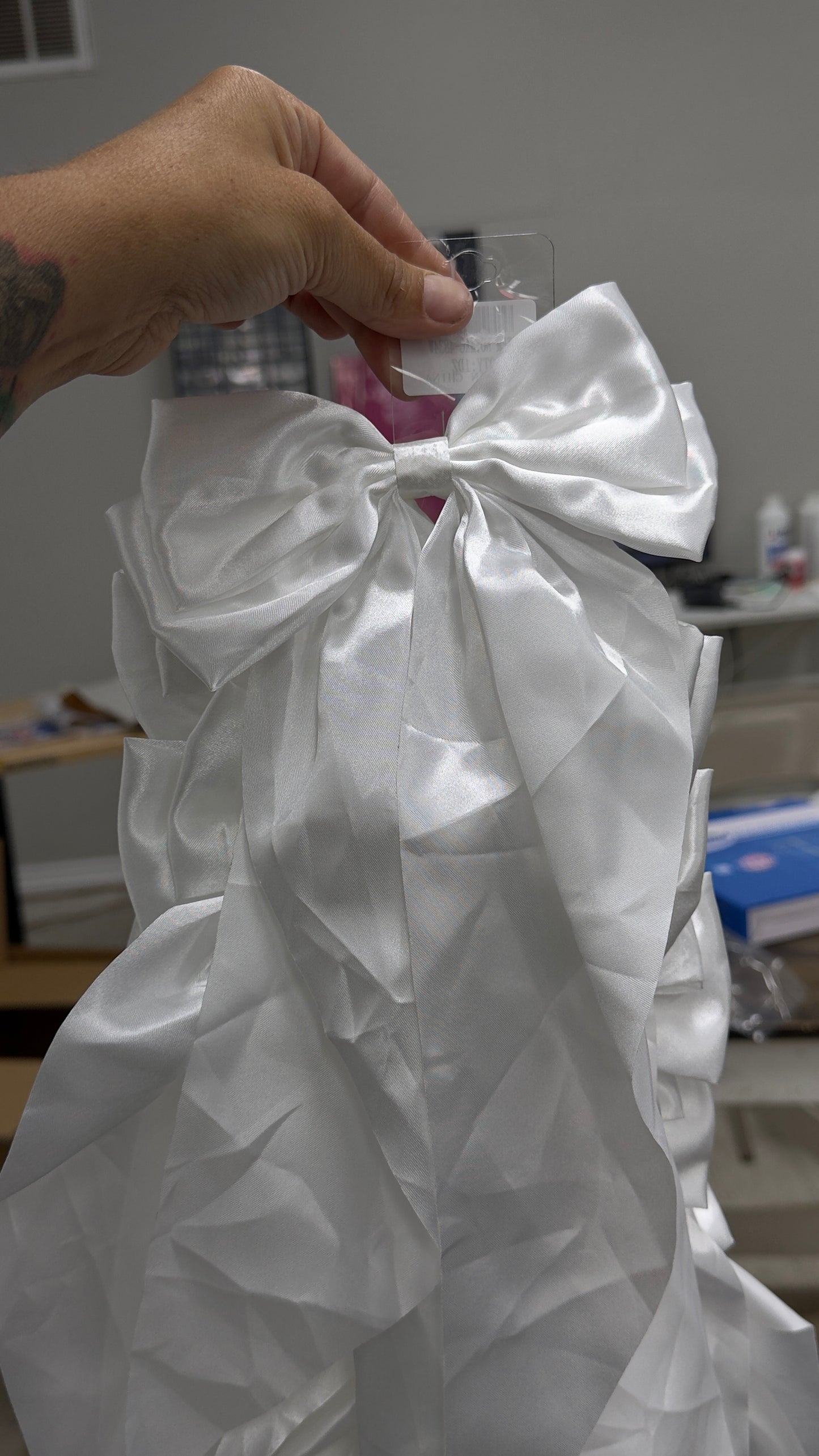 Silk hair bow
