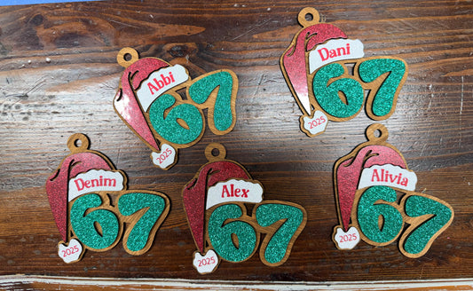 67 Ornament Santa hat