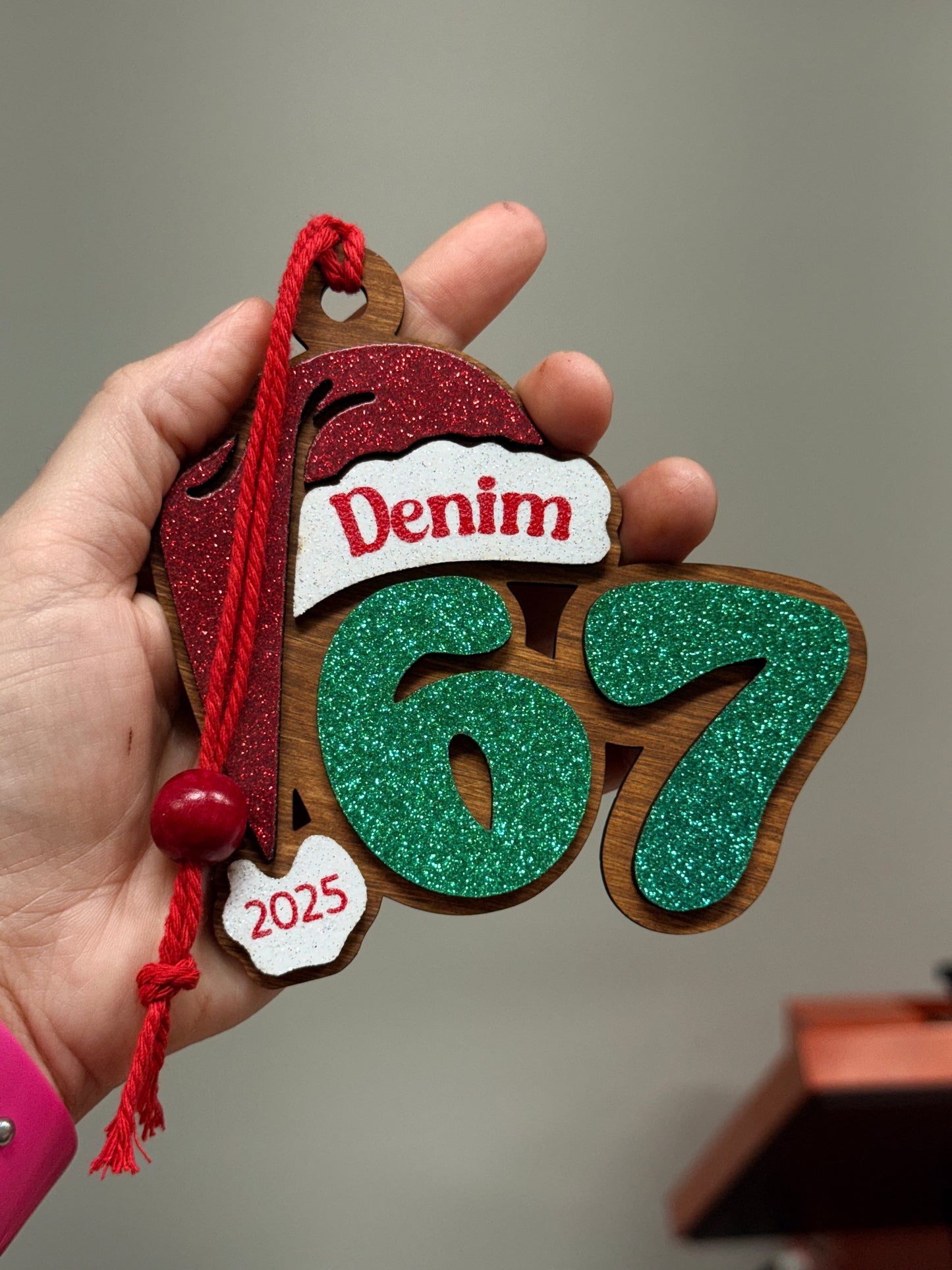 67 Ornament Santa hat
