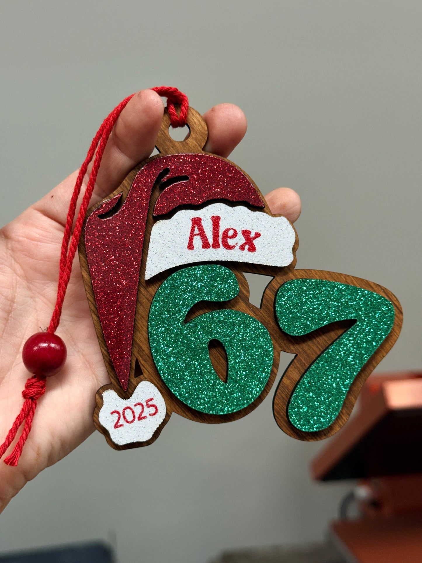 67 Ornament Santa hat