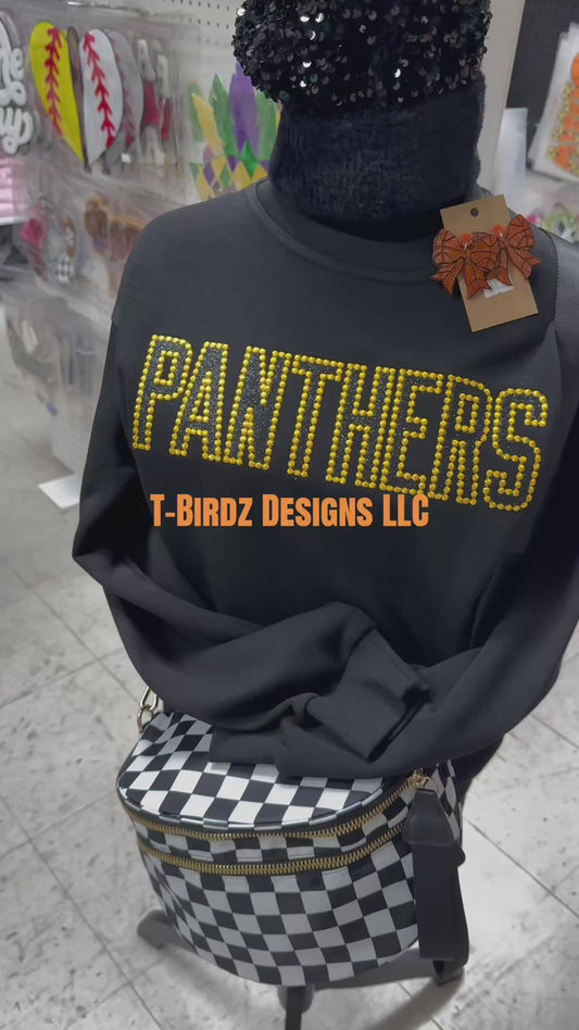 Bubble stitch Panthers